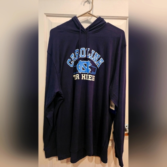 UNC Chapel Hill Carolina Tar Heels long sleeve light weight t-shirt shirt hoodie - Picture 1 of 6